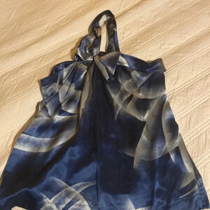 BCBG One Shoulder Silk Top Size M